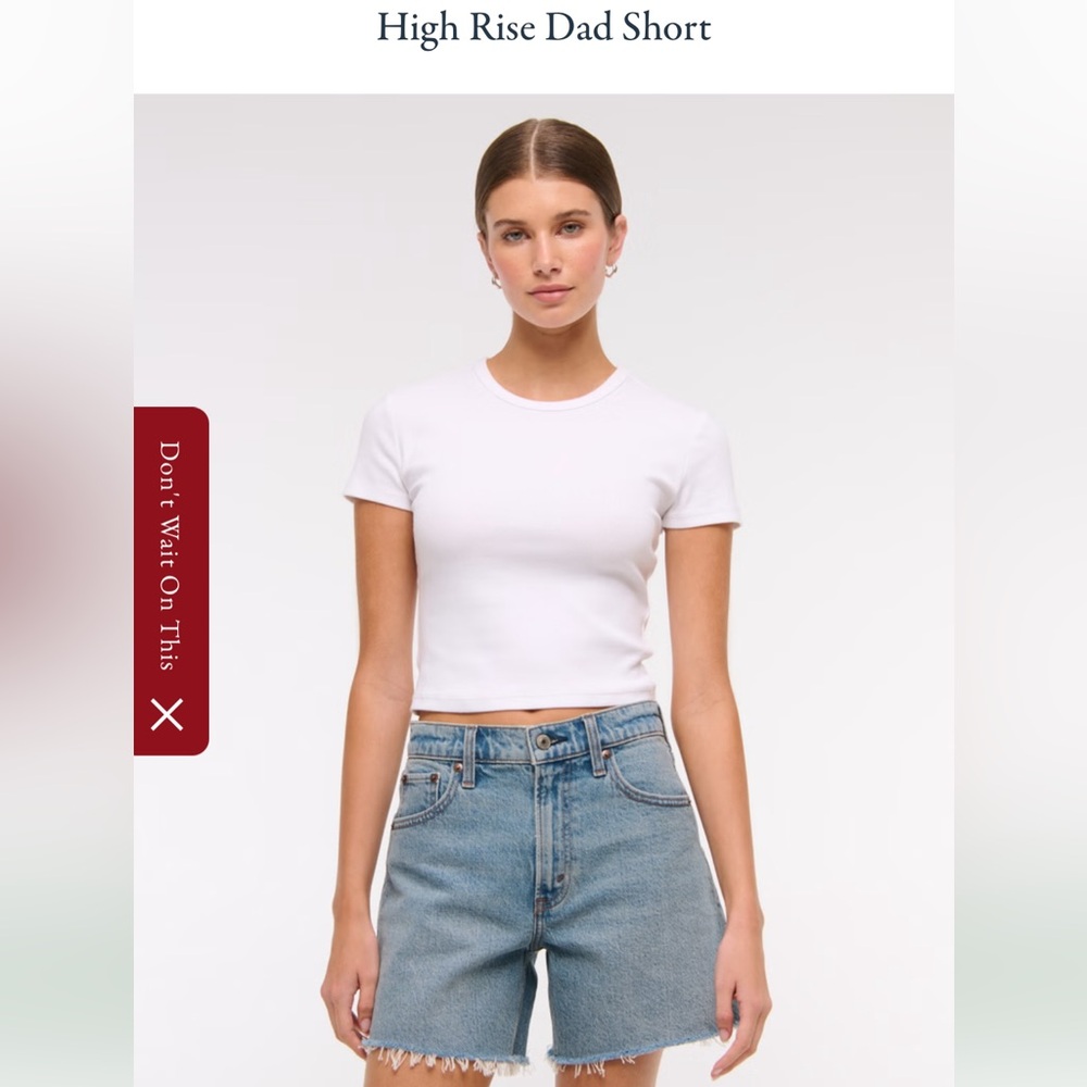 Abercrombie & Fitch High Rise Dad Shorts